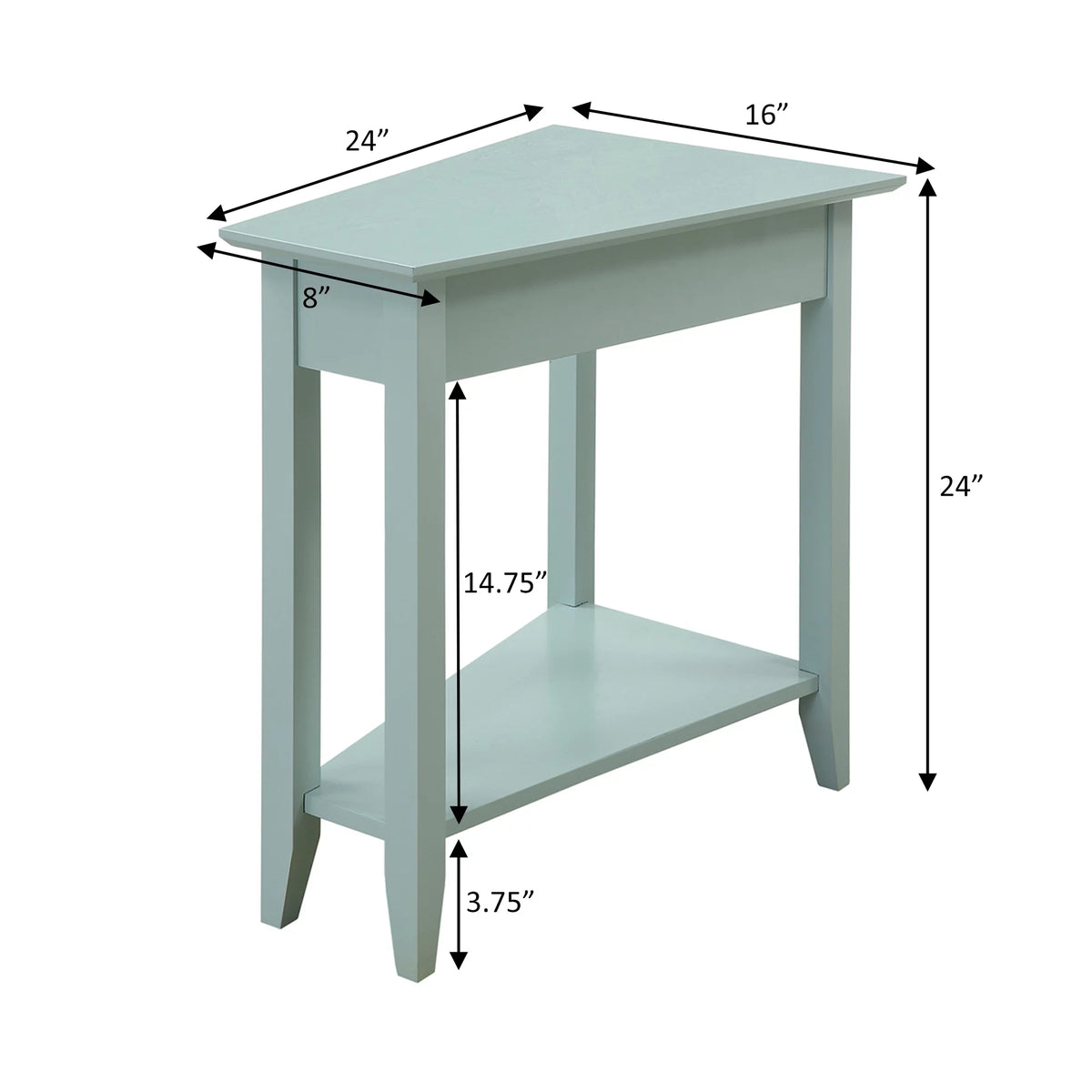 Mint Green End Table with Shelf M33343
