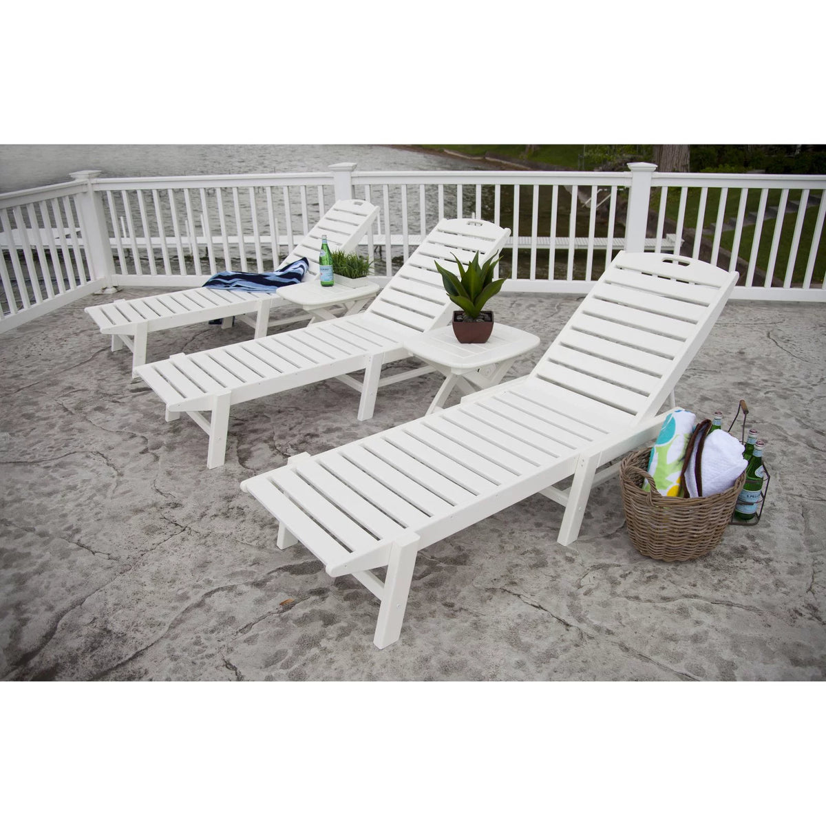 Recycled Plastic Armless Chaise A81685