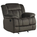 Chocolate Microfiber Fabric Upholstered Glider Reclining Chair W766521