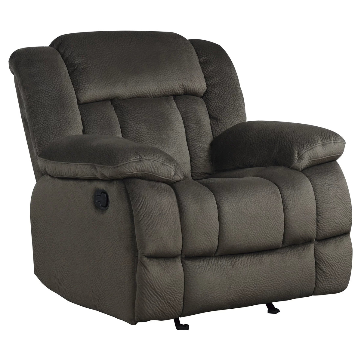 Chocolate Microfiber Fabric Upholstered Glider Reclining Chair W766521