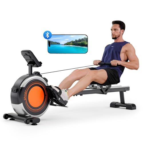 Magnetic Rowing Machine 350 LBS with LCD Monitor J590