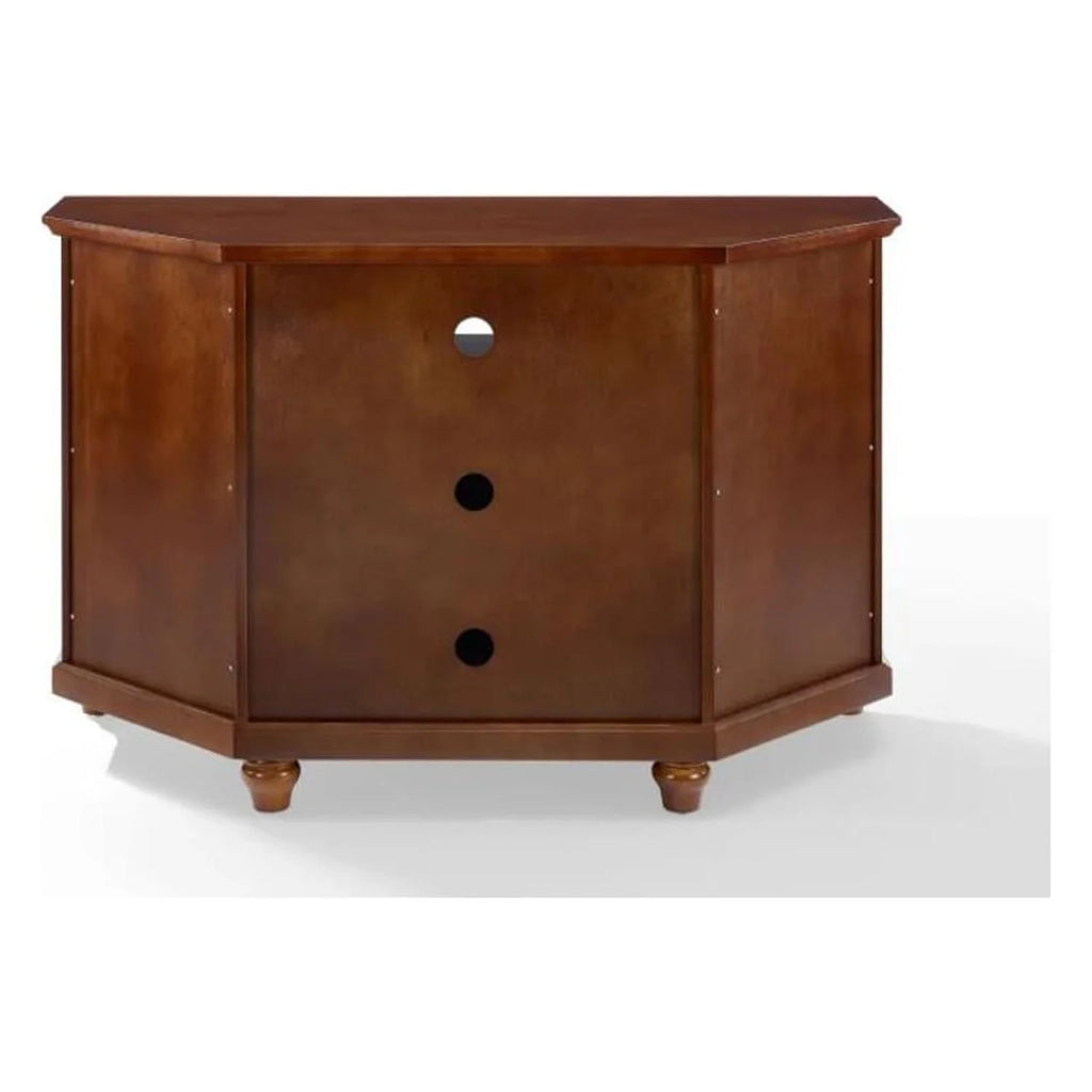 48" Corner Tv Stand Mahogany W9276