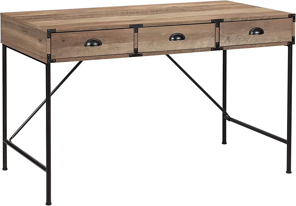 Oak Vanity Desk with Drawers Q383004