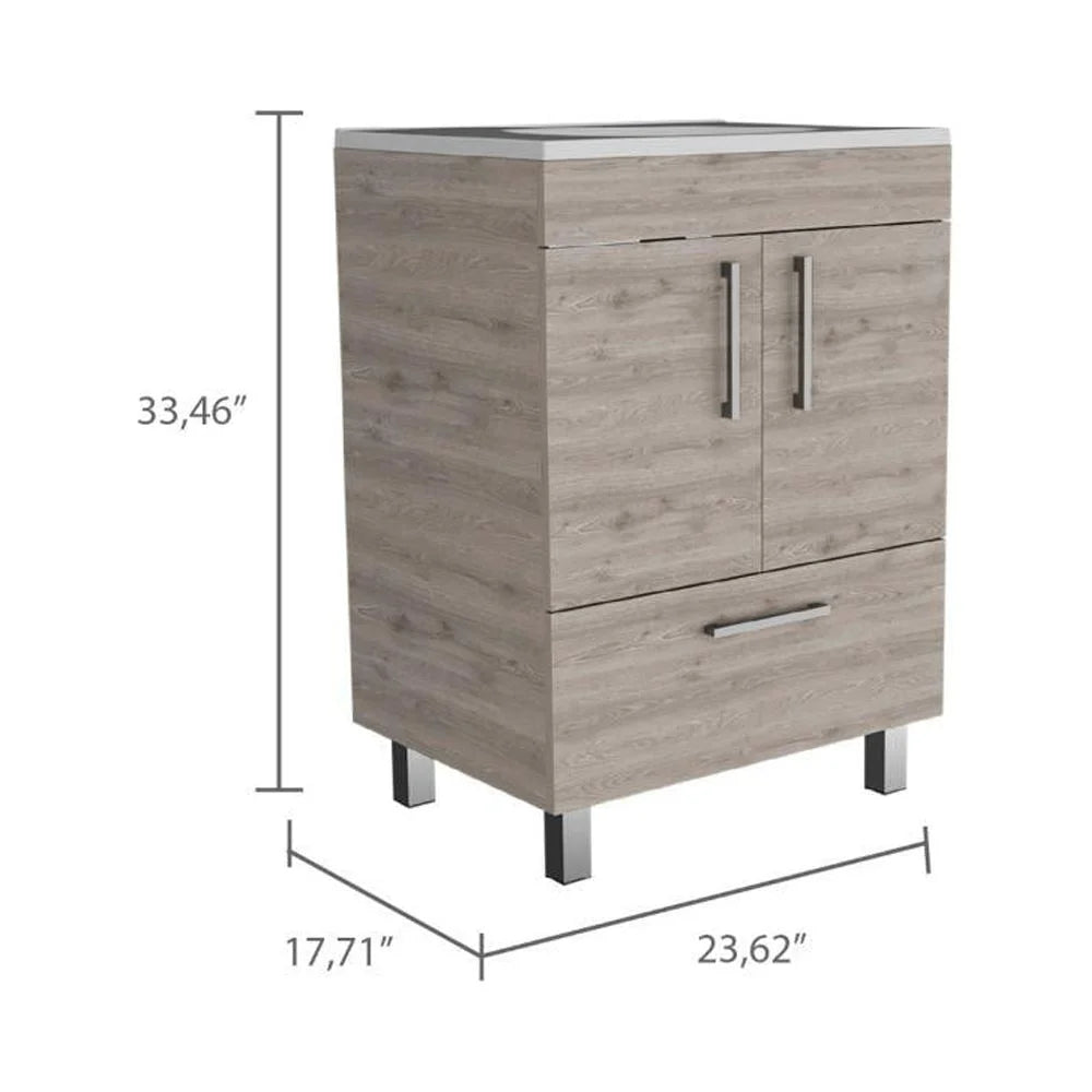 Light Gray Single Bathroom Vanity N550
