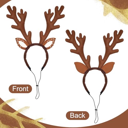 Adjustable Christmas Reindeer Antlers Pet Headband T8401