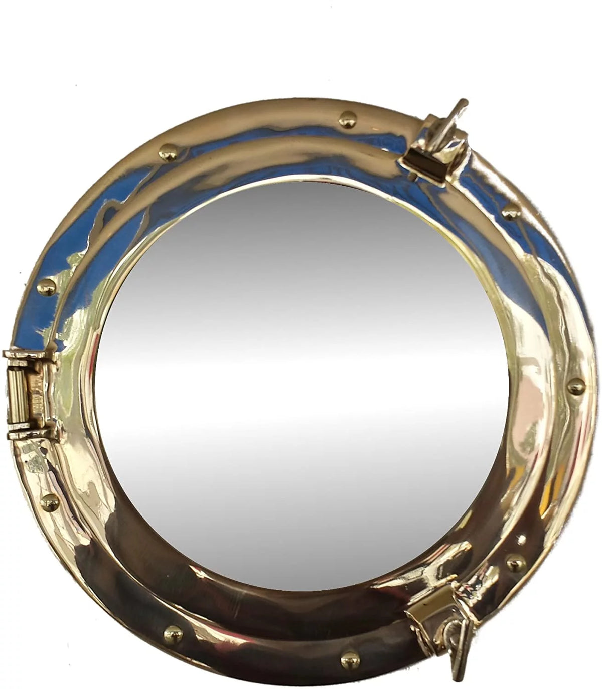 Brass Porthole Mirror 12 in. F996068