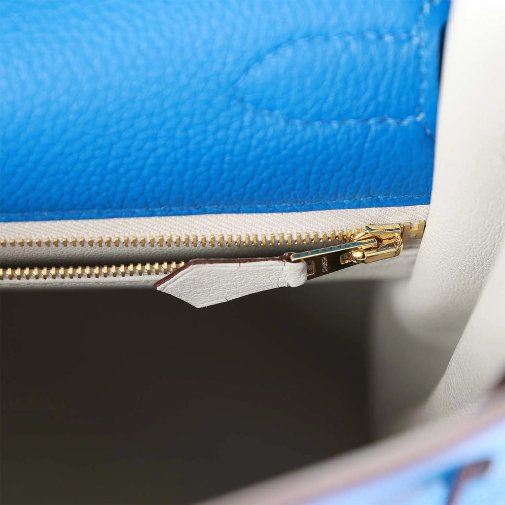 Bleu Royal Togo Leather Bag X803