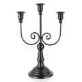Black 3 Arm Candelabra Set of 6 Y2949