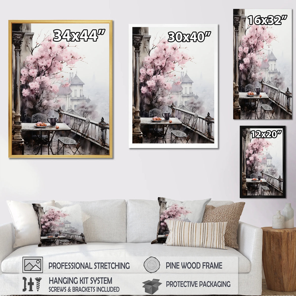 Floral Canvas Art Print W919330