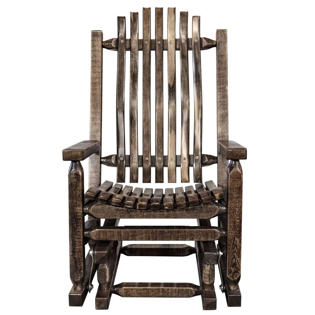 Brown Wood Glider Rocker D367998