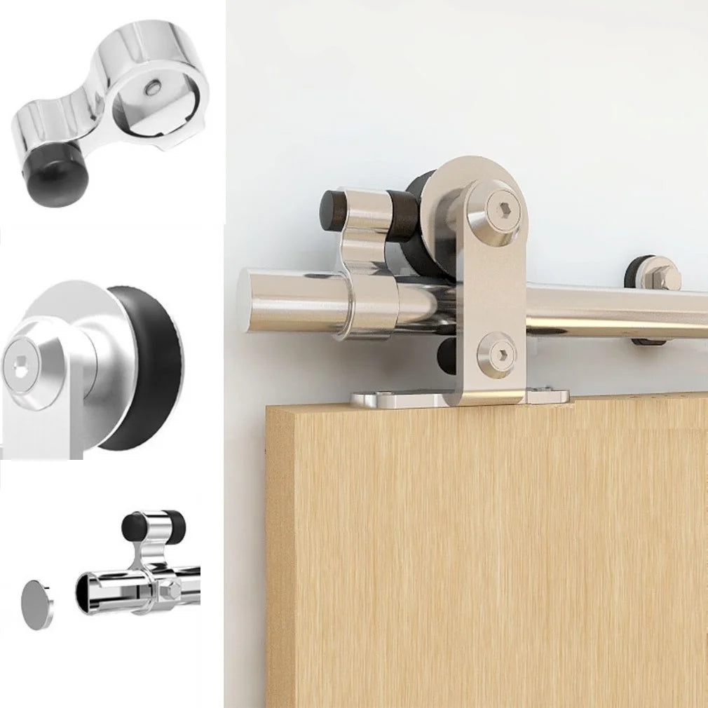 14Ft Stainless Steel Sliding Barn Door Hardware Kit B40270