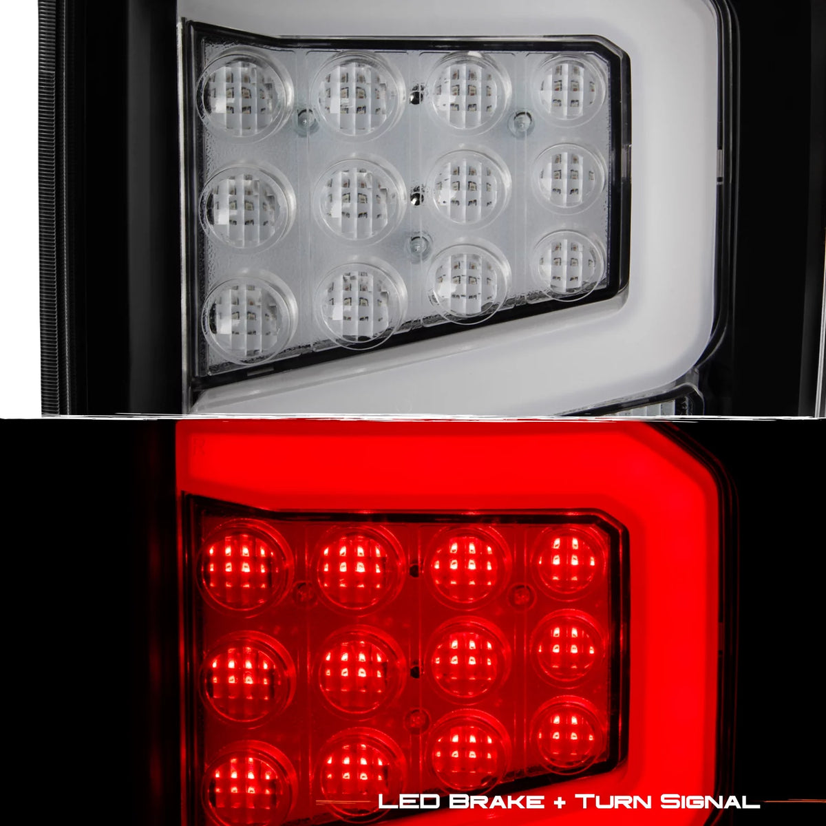 For 2016-2023 Nissan Titan LED Tail Lights Black Housing F55301