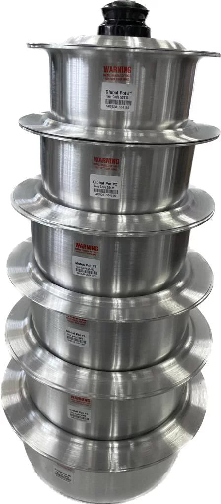 Aluminum 6 Pc Cooking Pots Set P372565