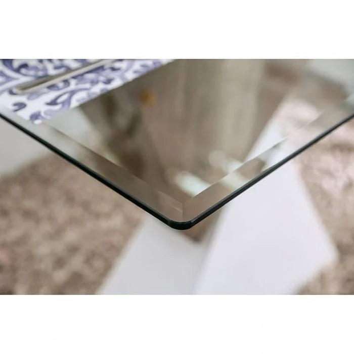 Wood & Tempered Glass Dining Table R868786