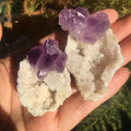 Natural Agate Geode Quartz Crystal Cluster Home Decoration Y72728