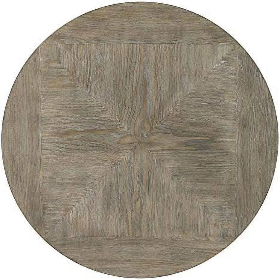 Metal and Wood Round Accent Table X674807