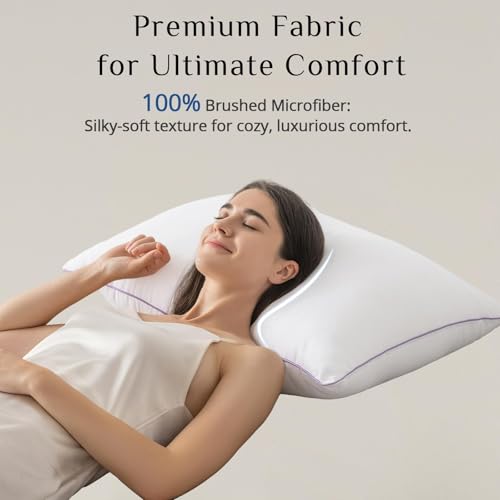 King Size Set of 4 Down Alternative Bed Pillows S5969