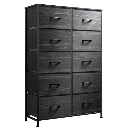 Black 10 Drawer Tall Dresser M477704