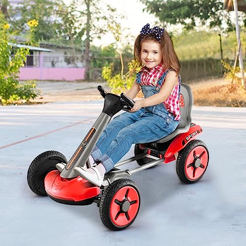 12V Battery Powered Ride on Toy with Adjustable Seat & LED Lights J91148