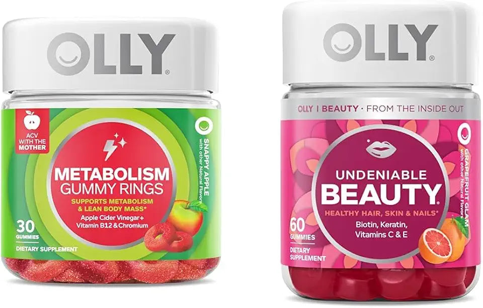 Apple Cider Vinegar Vitamin B12 Chromium Gummy Rings and Biotin Vitamin C Keratin Beauty Gummy X906