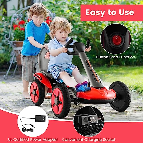 12V Battery Powered Ride on Toy with Adjustable Seat & LED Lights J91148