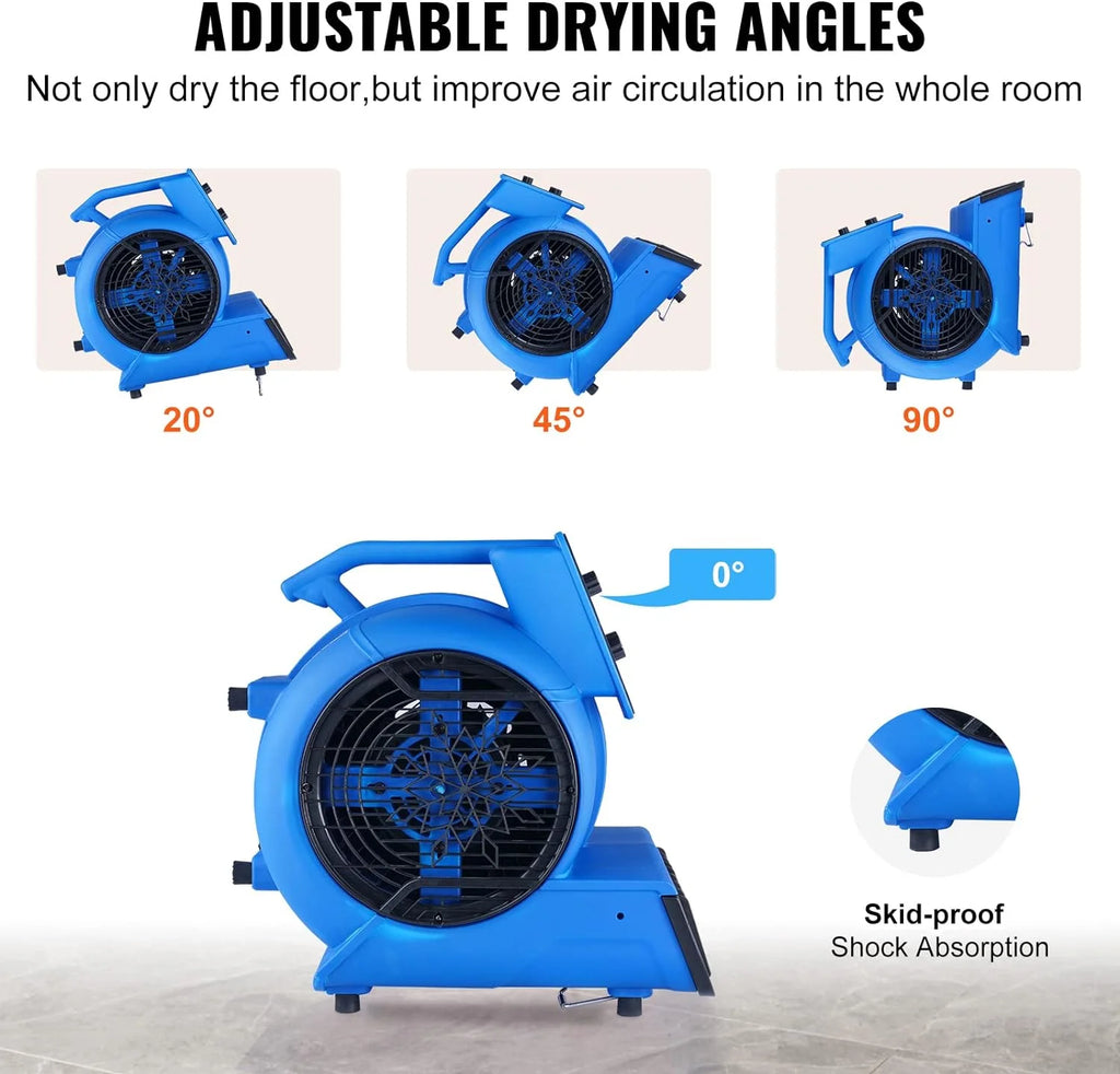 1/2 HP 2600 CFM Portable Floor Blower Fan P733