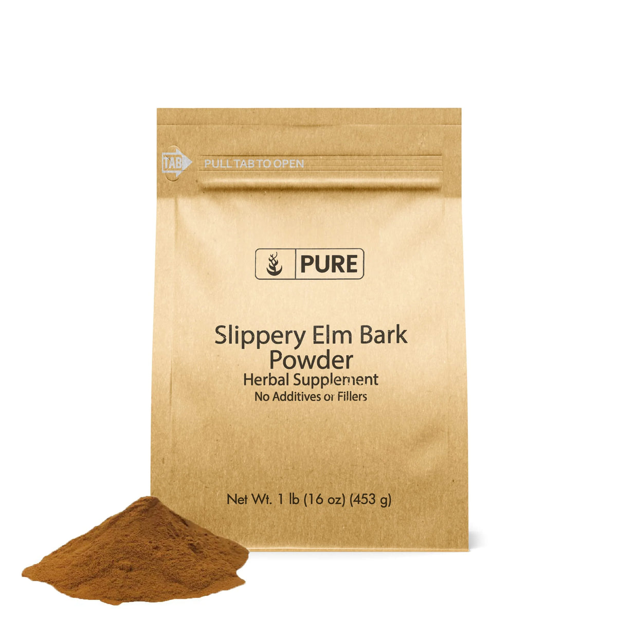 Slippery Elm Bark Powder 1 lb Vegan Gluten-Free U12306