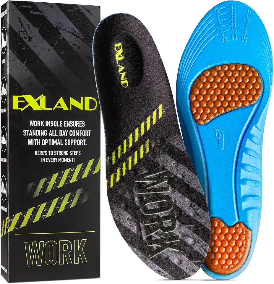 Memory Foam Gel Insoles for Men and Women, Size S, 1 Pair I7729