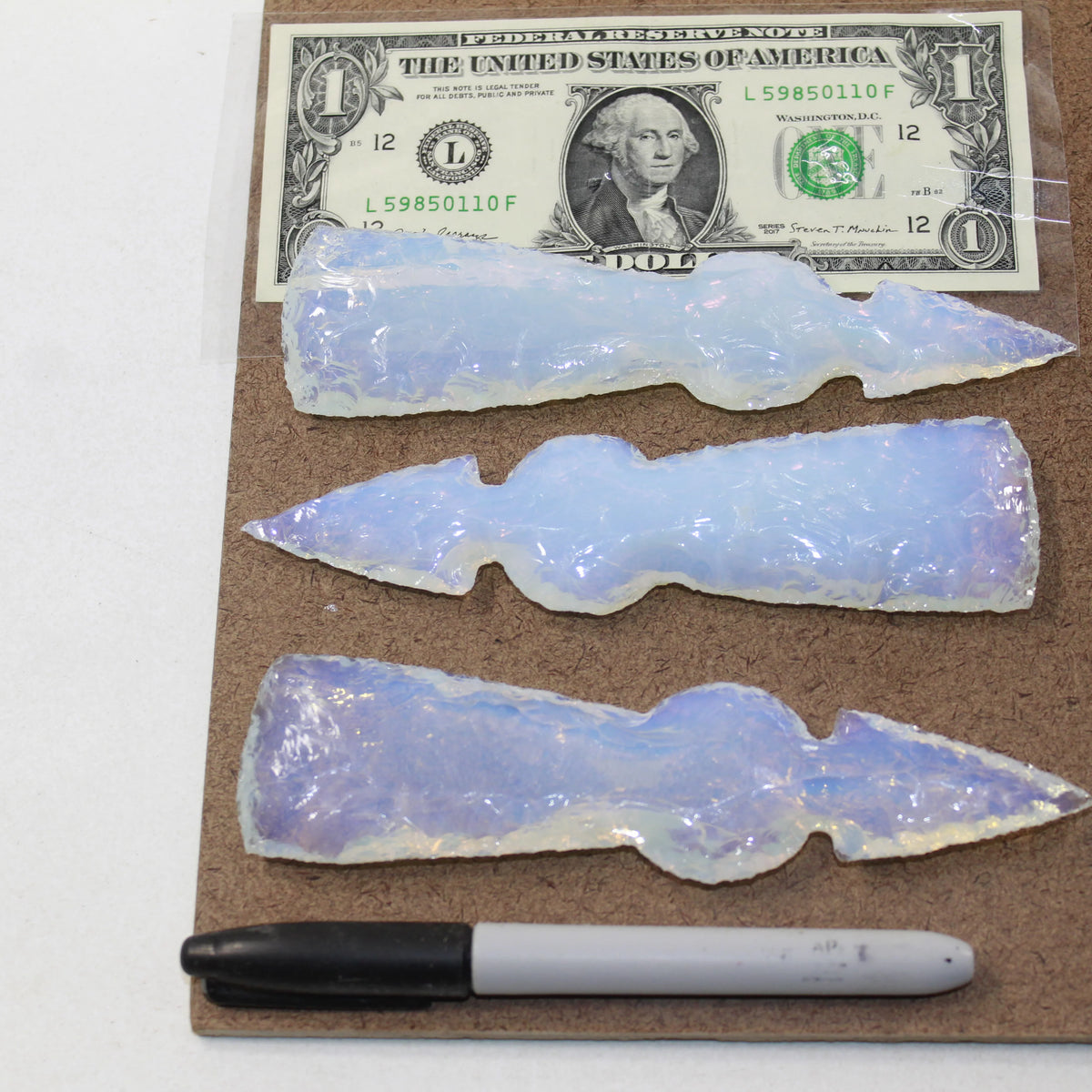 Opalite Ornamental Tomahawk Heads K73036