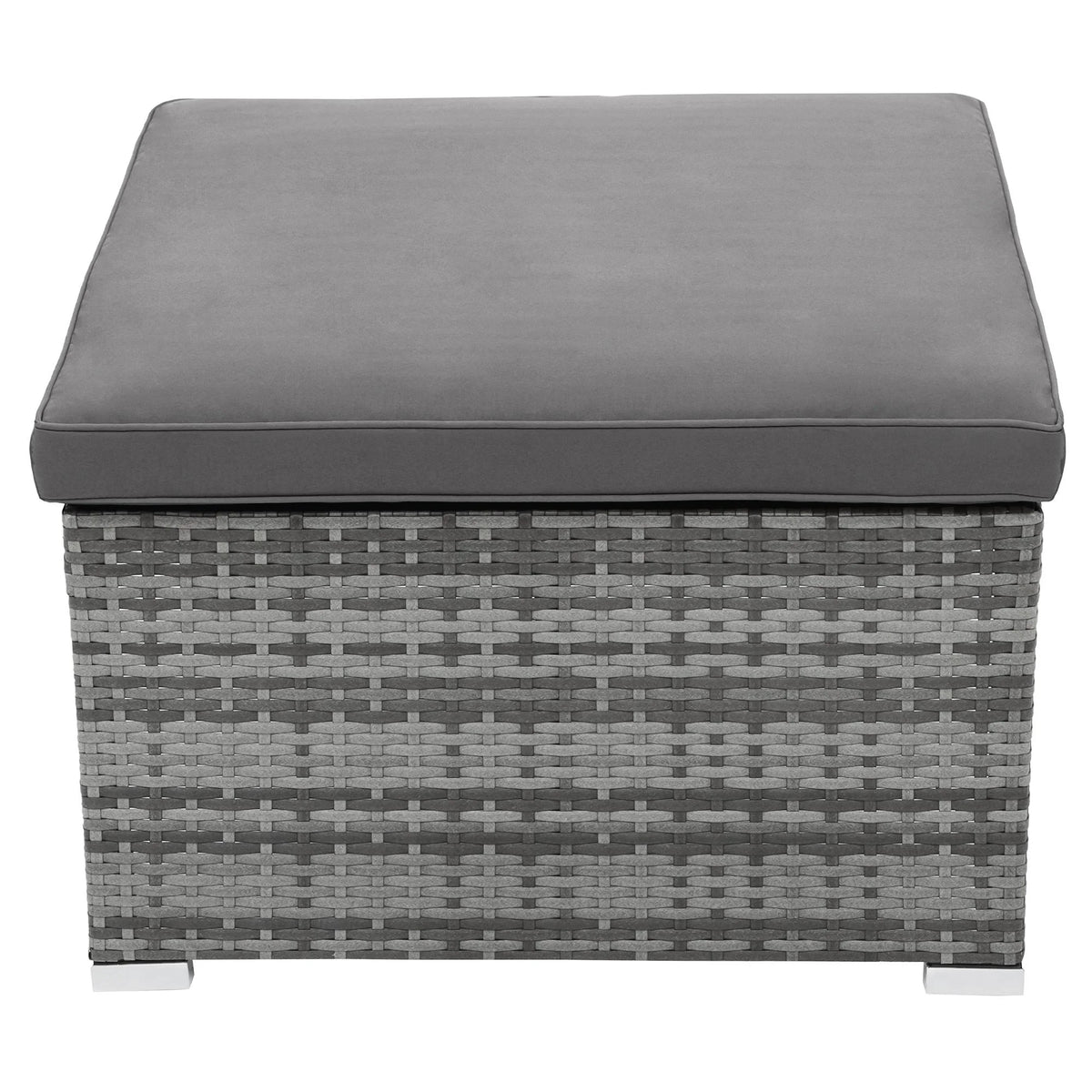 5 Pieces Rattan Sectional Sofa Set with Canopy and Side Table T956593