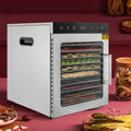 800W 10-Tray Stainless Steel Food Dehydrator P880