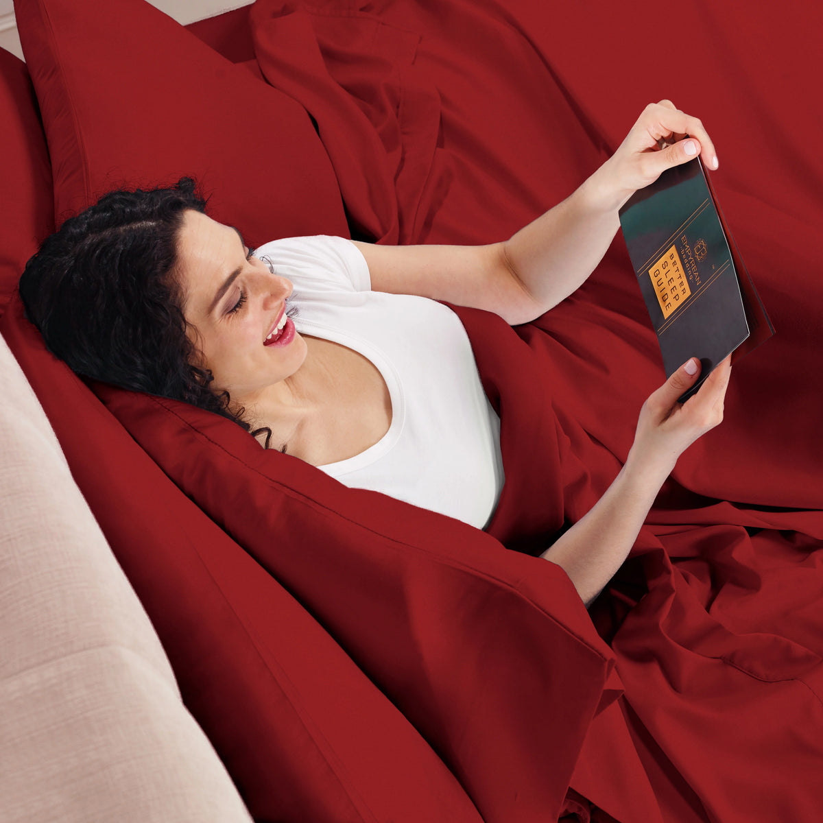 King 6pc Microfiber Extra Deep Pocket Sheet Set I47959