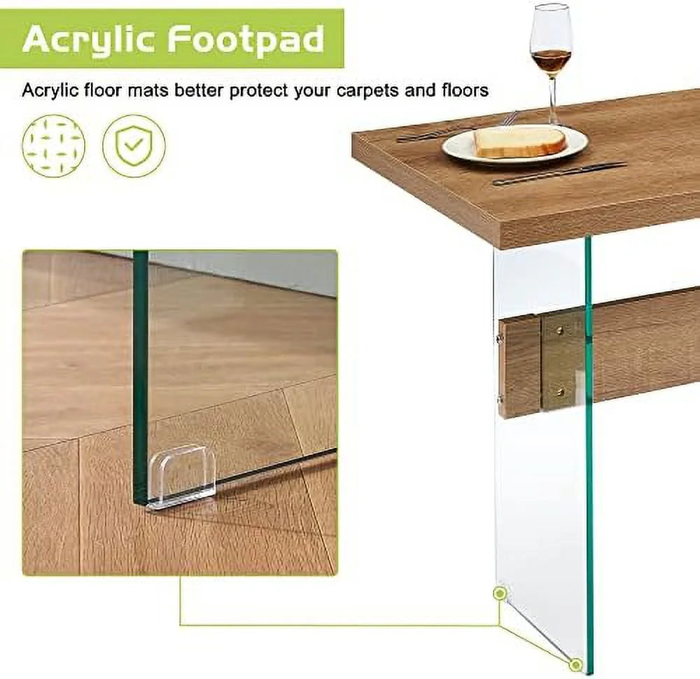 White High Glossy 55 inches Rectangular Dining Table N65159