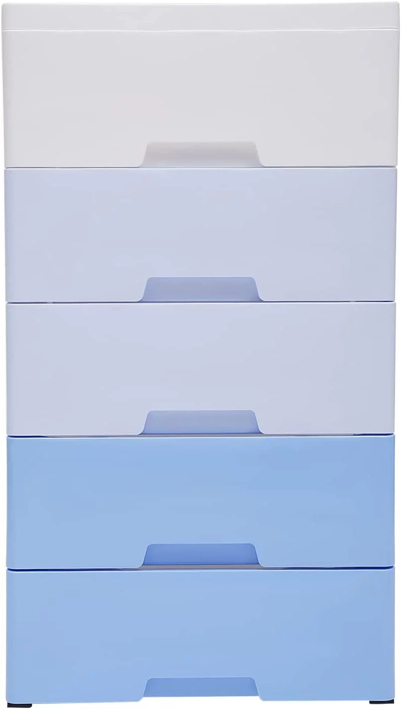 5 Drawers Plastic Storage Cabinet Dresser T4259