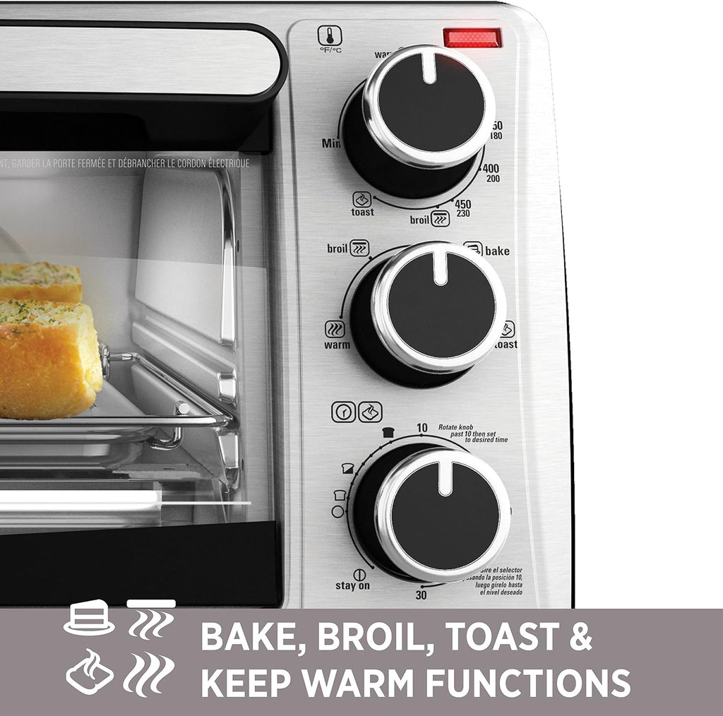 4-Slice Stainless Steel Toaster Oven M408246