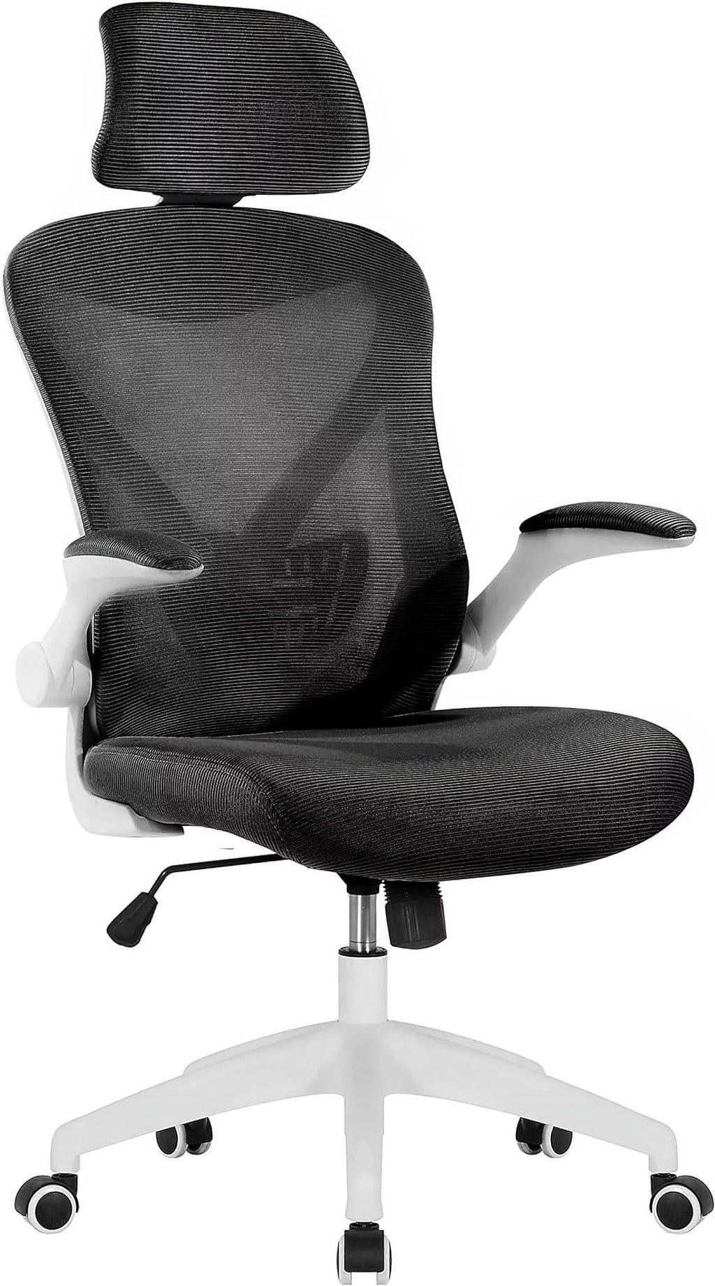 Office Chair with Headrest, Mesh Back, Armrests and Adjustable Seat with Wheels W949983