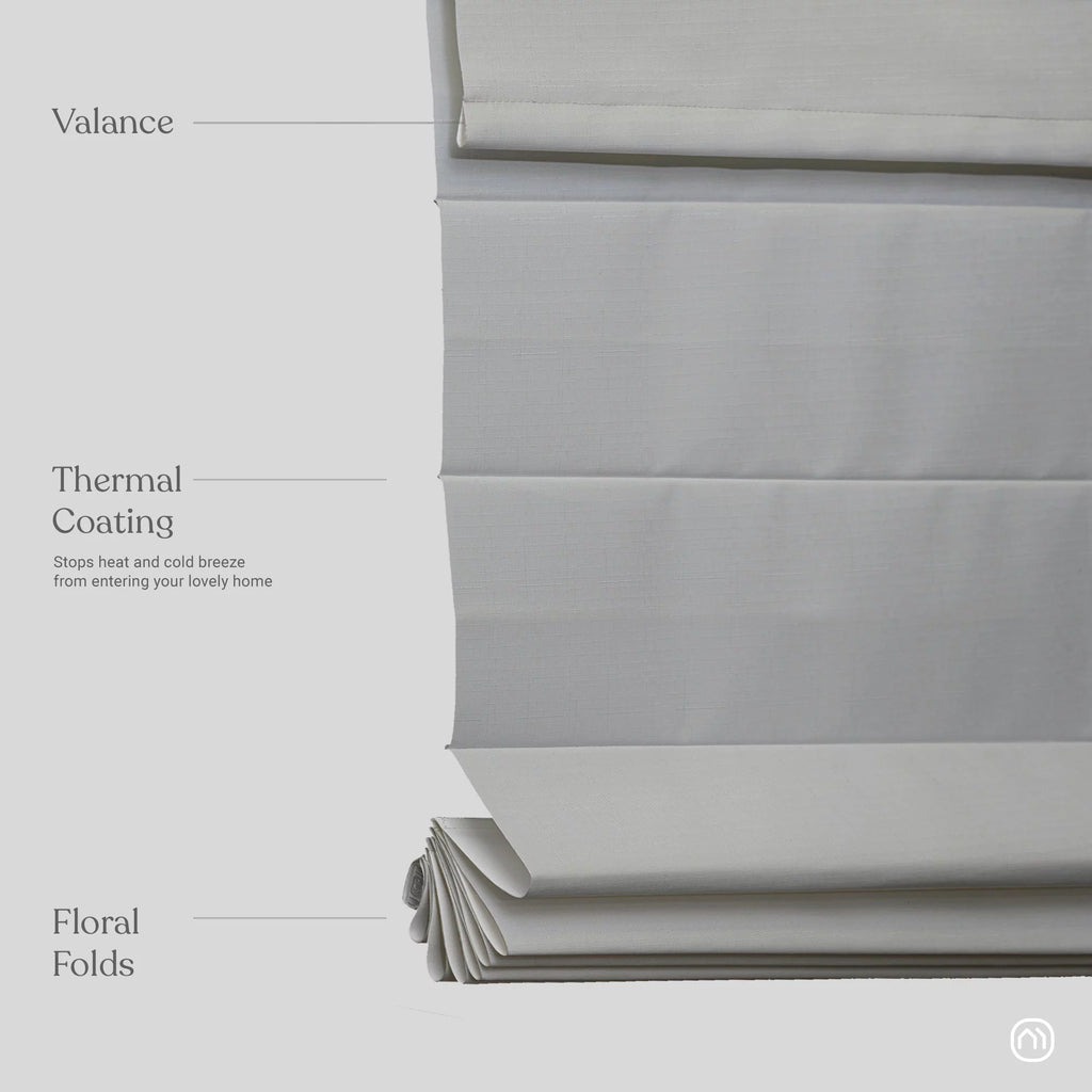 Custom Fabric Roman Shades 60 inches wide H356
