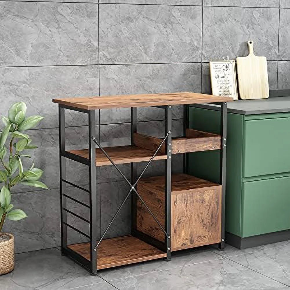3-Tier Kitchen Baker's Rack with Cabinet M254