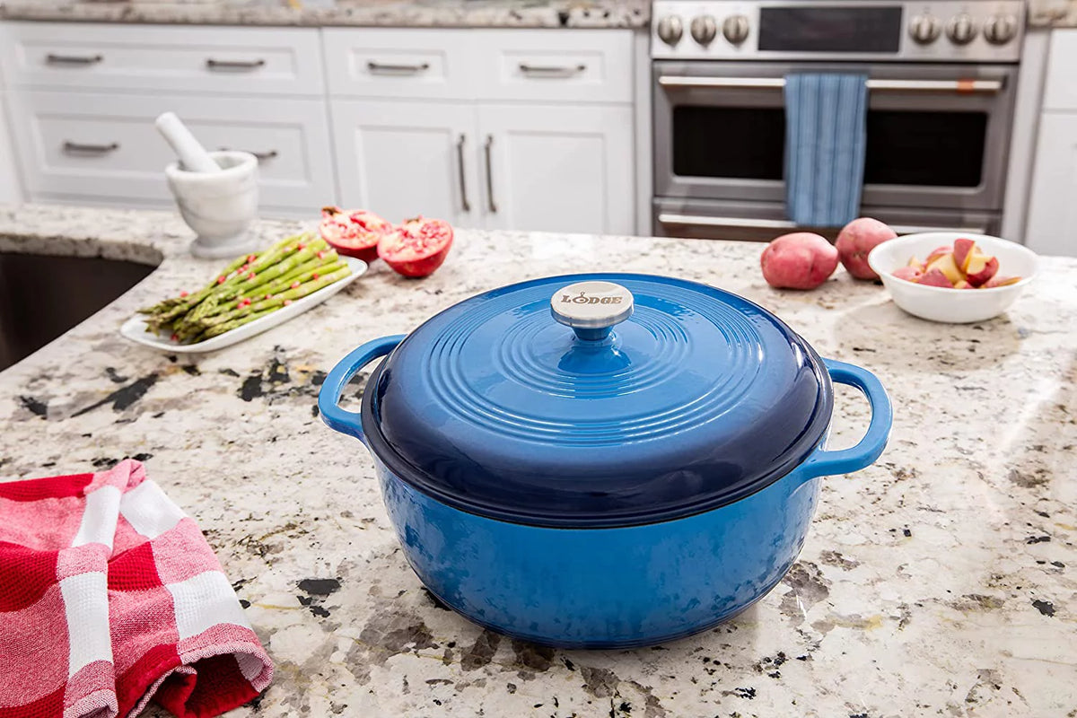 7.5 Quart Enameled Cast Iron Dutch Oven with Lid J284