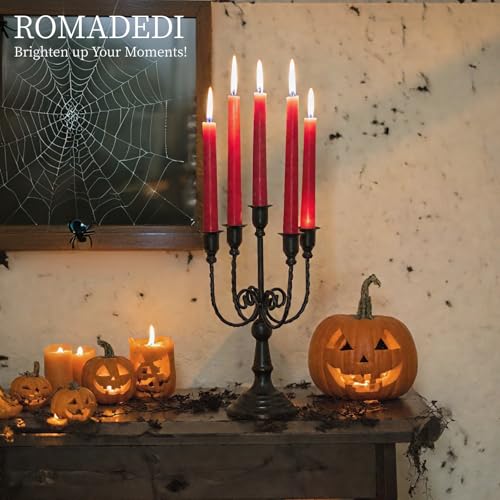 Black 3 Arm Candelabra Set of 6 Y2949