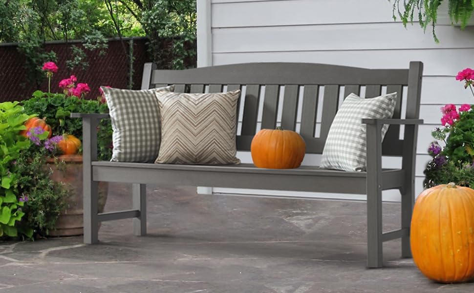 2-Person All-Weather Poly Lumber Outdoor Bench N202431