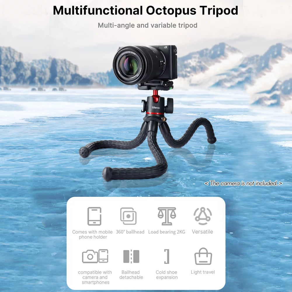 Flexible Mini Octopus Tripod with Ball Head Z124