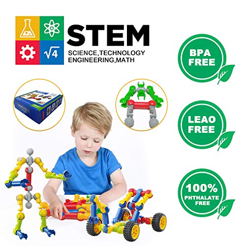 170 Pcs Building Blocks STEM Toys with Toy Box Storage H471