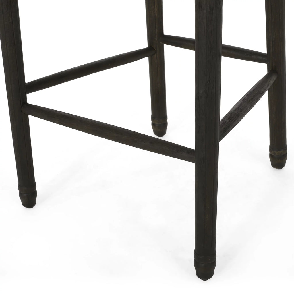 Upholstered Wood Barstools Set of 2 K5107