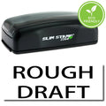 Pre-Inked Rough Draft Stamp with Green Ink Q2179