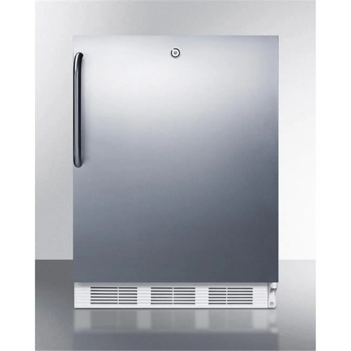 Freestanding ADA Compliant Refrigerator-Freezer, White Cabinet G4327