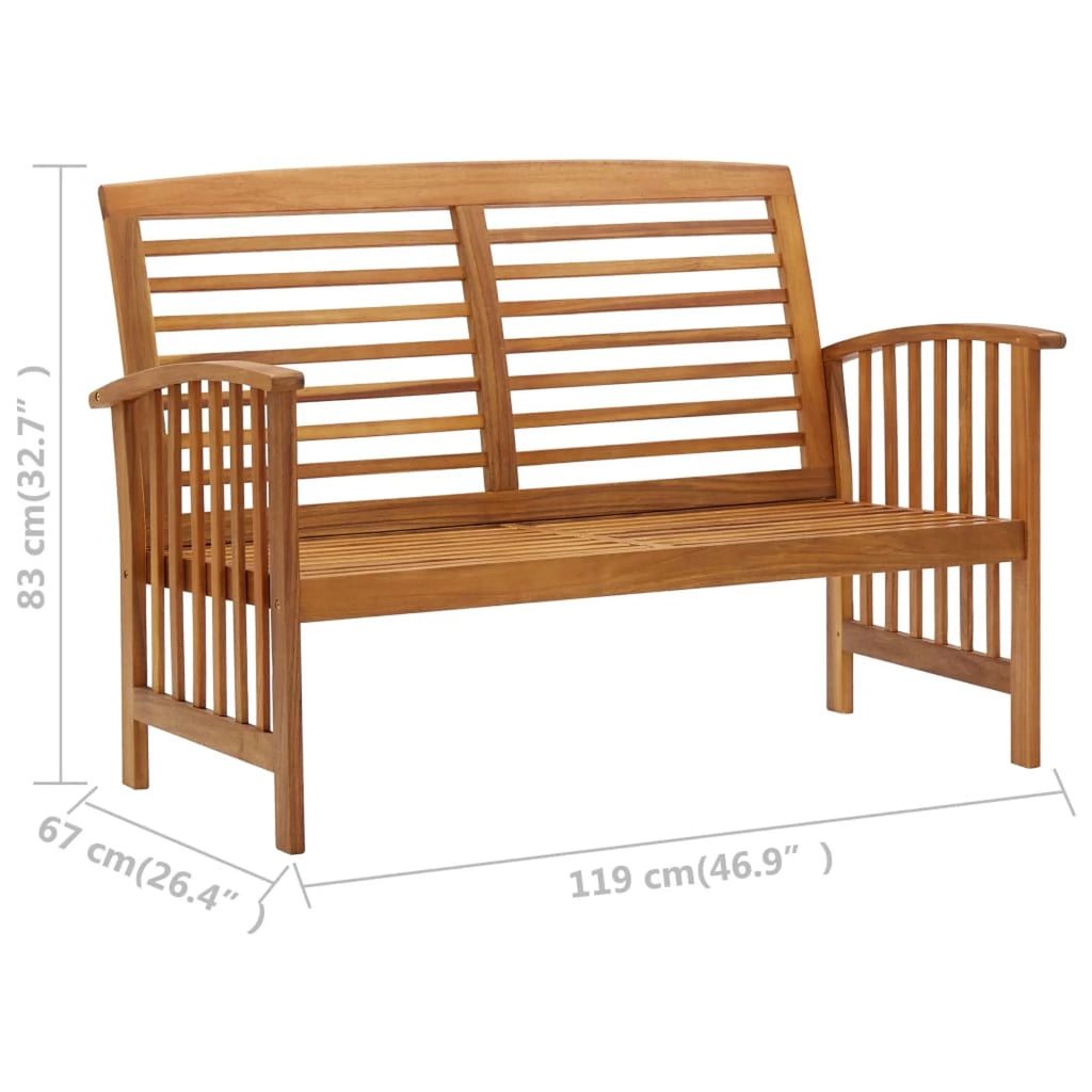 Solid Acacia Wood Patio Bench Y101