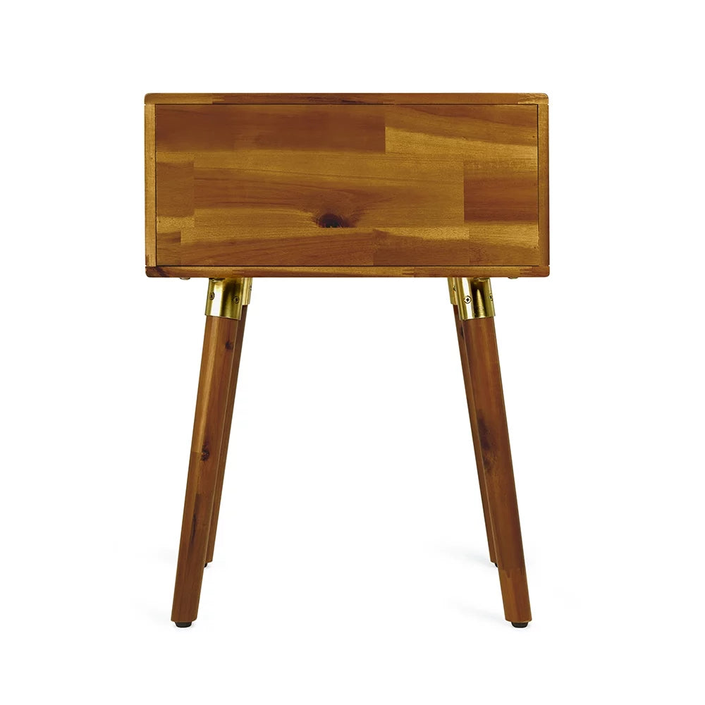 Solid Acacia Wood Nightstand R676