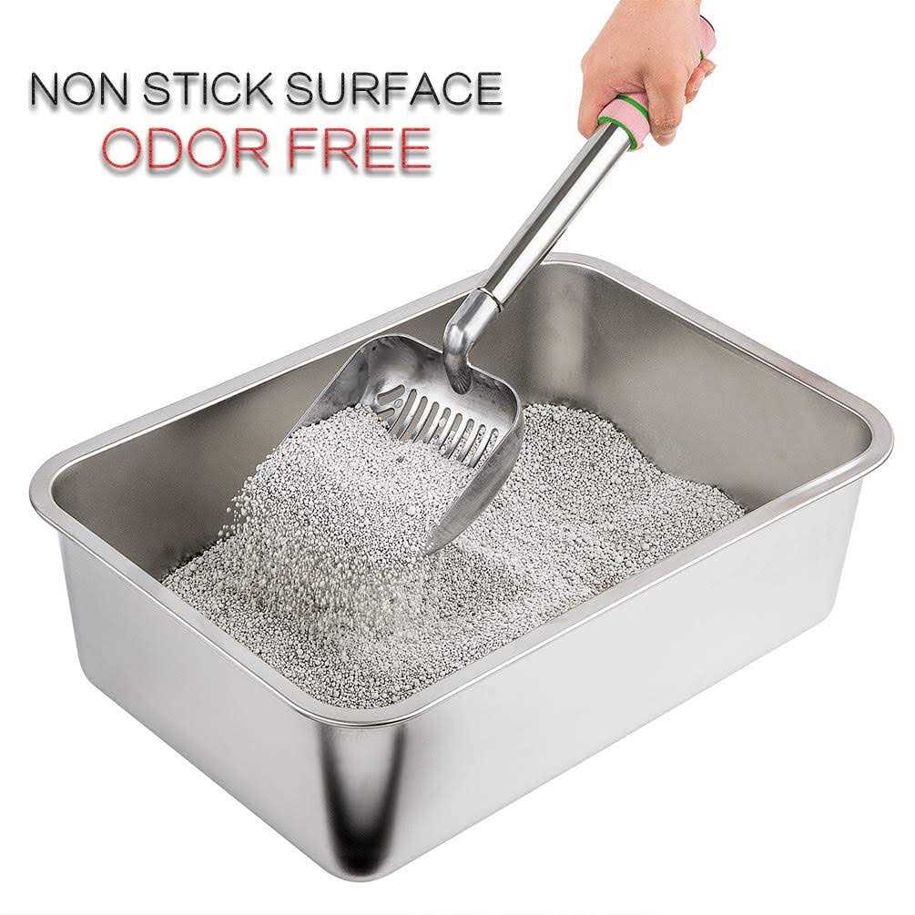 Stainless Steel Cat and Rabbit Litter Box I73075