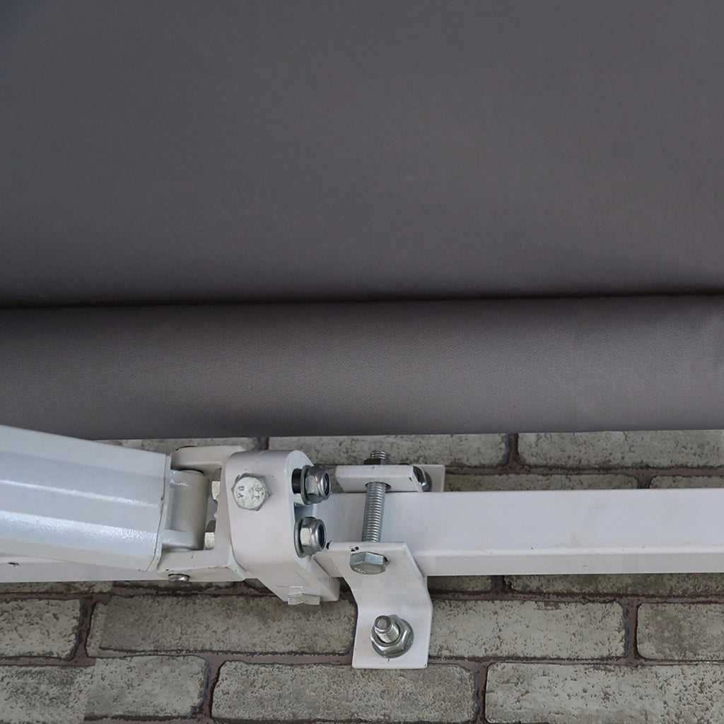 13' x 10' Motorized Retractable Patio Awning Canopy, Gray L4299